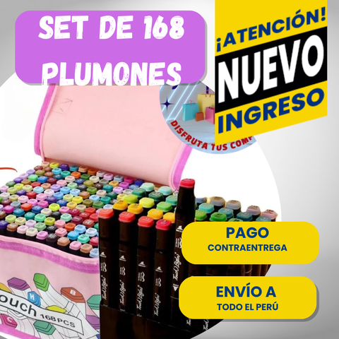 Image of SET DE 168 PLUMONES