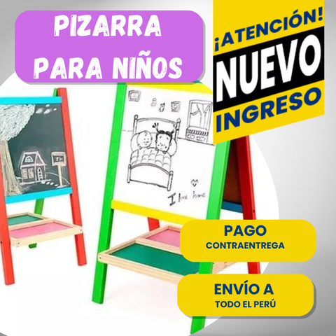 Image of PIZARRA DOBLE CARA PARA NIÑOS